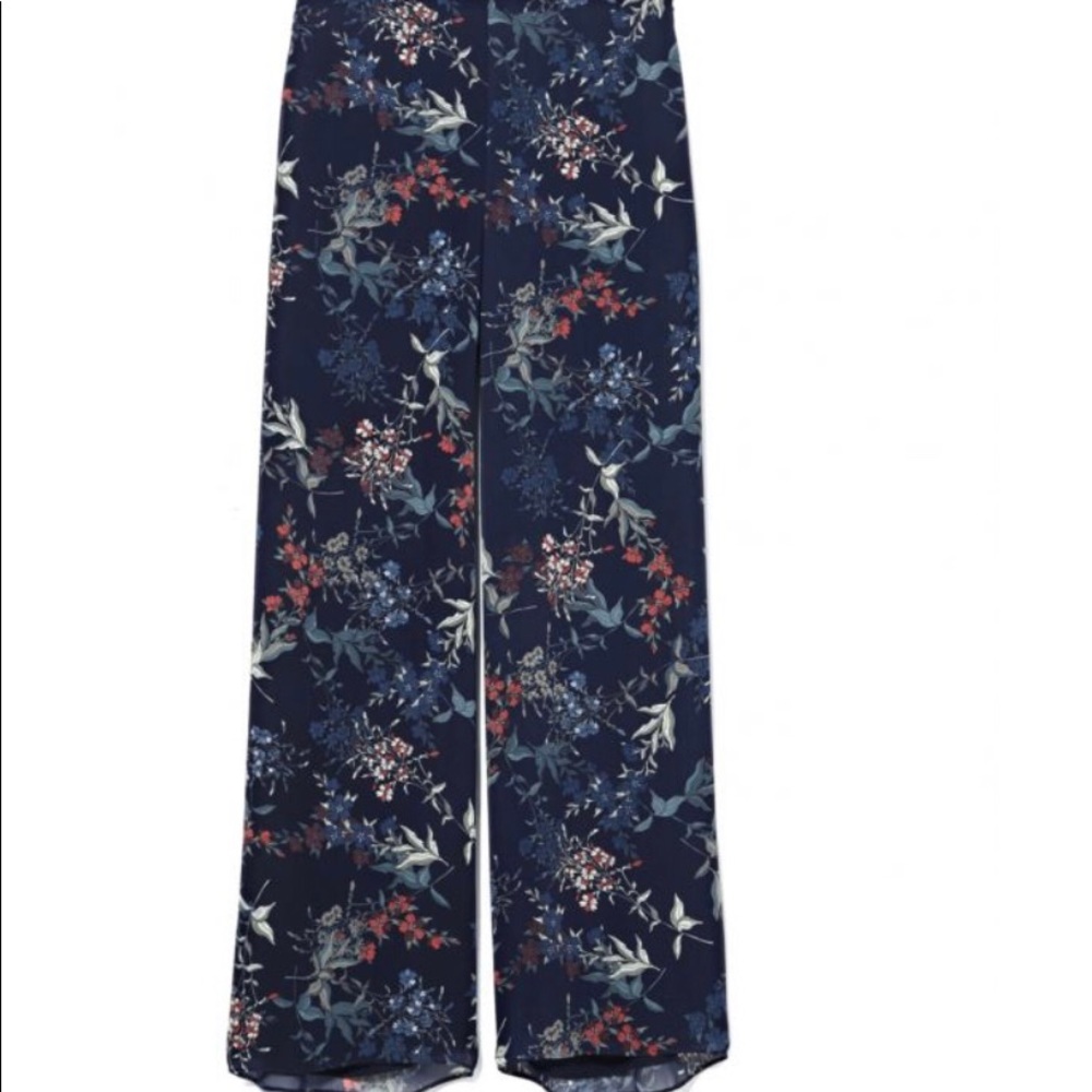 Vince Camuto floral print wide leg pant 16 - Picture 2 of 7